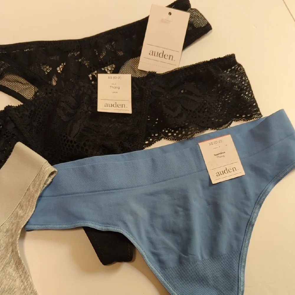 7 Pairs Women's Thong Underwear - Auden™ XSmall . NWT